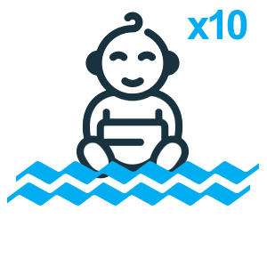 Bébé Nageur 10 entrées GATINEO.